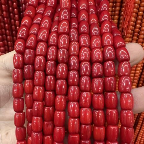 Sea Bamboo Coral Beads, DIY, 9x7mm, Sold Per Approx 38 cm Strand