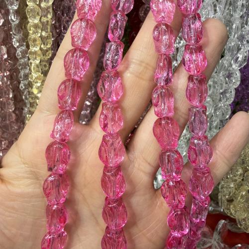 Crystal Beads, Tulip, stoving varnish, DIY, more colors for choice, 10x12mm, Approx 55PCs/Strand, Sold By Strand