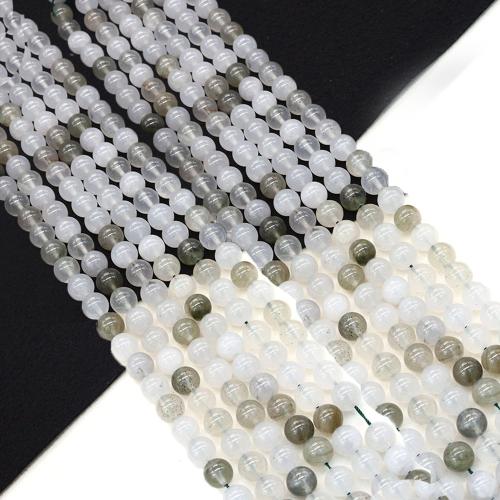 Gemstone Jewelry Beads, Green Grass Stone, Round, DIY & different size for choice, Sold Per Approx 38 cm Strand