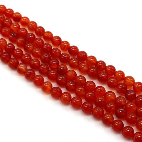 Natural Jade Beads, Jade Red, Round, DIY & different size for choice, Sold Per Approx 38 cm Strand