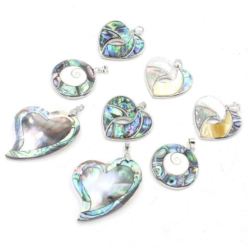 Shell Pendants, with Tibetan Style, polished, DIY & different styles for choice, Sold By PC