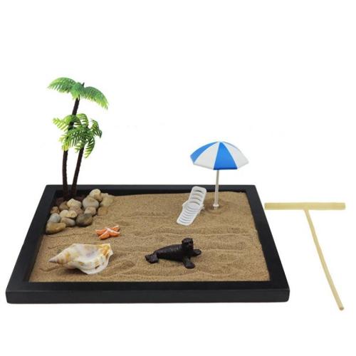 Resin Zen Sandbox Ornament, DIY & different styles for choice, Sold By PC