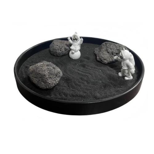 Resin Zen Sandbox Ornament, Astronaut, DIY, 210x20mm, Sold By PC