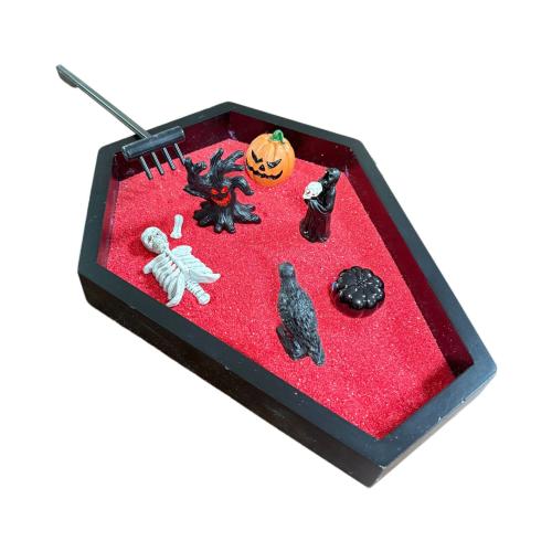 Resin Zen Sandbox Ornament, Halloween Design & DIY, 175x225x25mm, Sold By PC