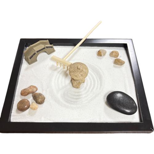 Resin Zen Sandbox Ornament, vintage & DIY, 215x175x12mm, Sold By PC