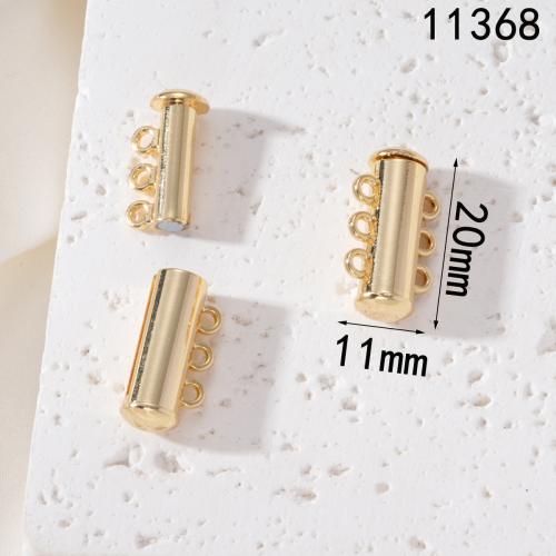 Messing Schiebeverschluss, plattiert, DIY & Multi-Strang, keine, 20x11mm, verkauft von PC