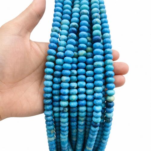 Gemstone Jewelry Beads, DIY & frosted, more colors for choice, 5x8mm, Sold Per Approx 38 cm Strand