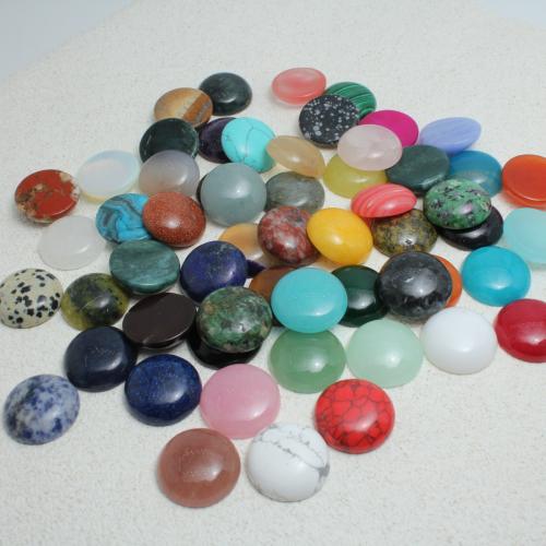 Natural Gemstone Cabochons, Dome, DIY, more colors for choice, 10mm, Sold By PC