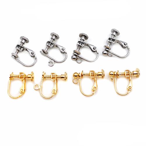 Stainless Steel Clip On Earring Finding, 316 Stainless Steel, plated, DIY & different styles for choice, more colors for choice, Sold By PC