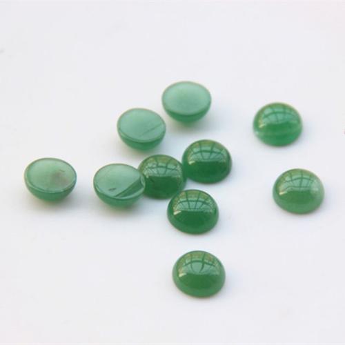 Edelstein Cabochons, Grüner Aventurin, Dom, poliert, DIY & verschiedene Größen vorhanden, verkauft von PC