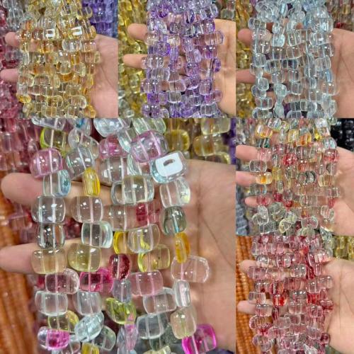 Crystal Beads, Geometrical Pattern, Transverse holes & DIY, more colors for choice, 13x17mm, Approx 27PCs/Strand, Sold By Strand