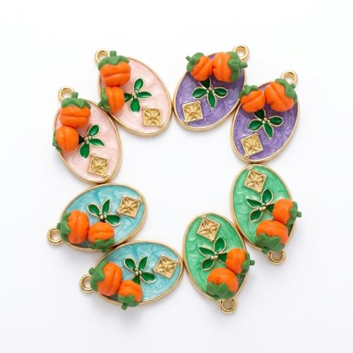 Polymer Clay Pendants, with Tibetan Style, Flat Oval, gold color plated, DIY & enamel, more colors for choice, 23x15x7mm, Hole:Approx 2mm, Sold By PC