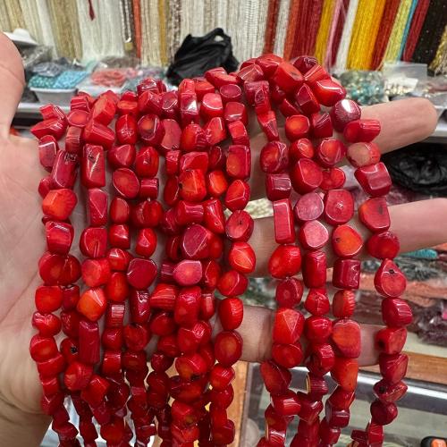 Sea Bamboo Coral Beads, DIY & different size for choice, beads length 8-12mm, width 6-8mm, Sold Per Approx 38 cm Strand