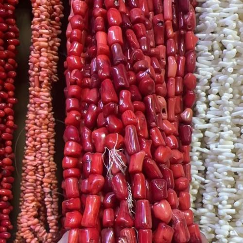 Sea Bamboo Coral Beads, DIY, beads length 8-10mm, width 6-8mm, Sold Per Approx 38 cm Strand