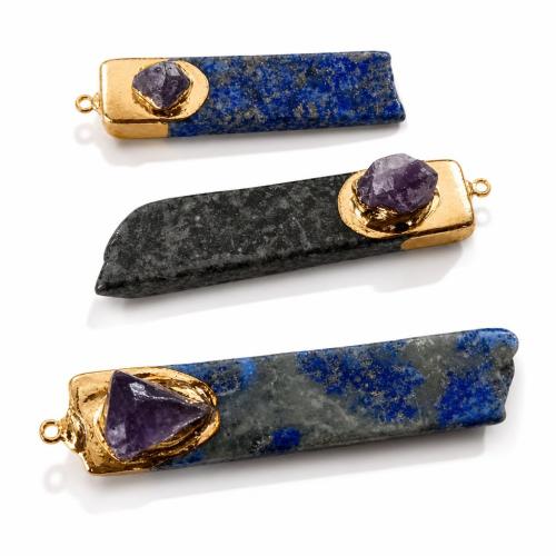 Lapislazuli Anhänger, zufällig gesendet & DIY, pendant size 40-60mm, verkauft von PC