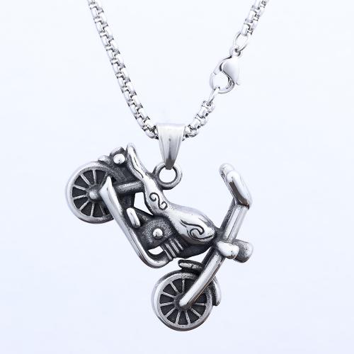 Stainless Steel Pendants, 304 Stainless Steel, Motorcycle, polished, vintage & DIY, original color, Sold By PC