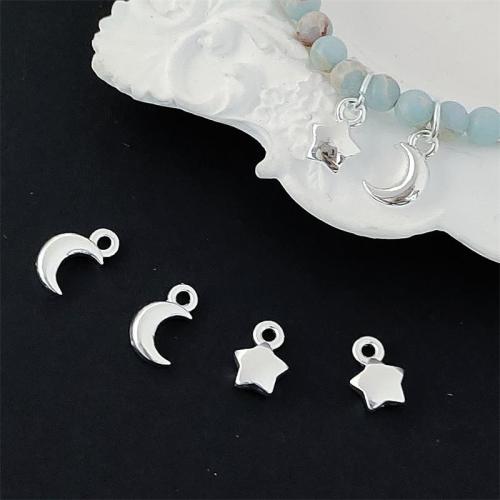 Tibetan Style Pendants, Moon and Star, plated, DIY & different styles for choice, Sold By PC