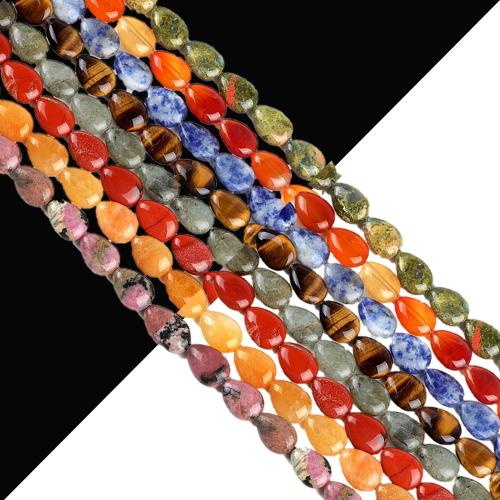 Gemstone Jewelry Beads, Teardrop, DIY & different materials for choice, 10x14mm, Sold Per Approx 38 cm Strand