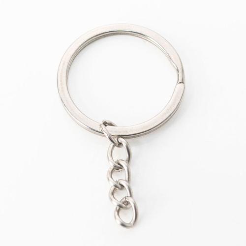 Stainless Steel Key Clasp, 304 Stainless Steel, DIY & different size for choice, original color, Sold By PC
