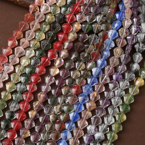 Perles cristal, coquille, DIY, plus de couleurs à choisir, 11x12mm, Environ 24PC/brin, Vendu par brin