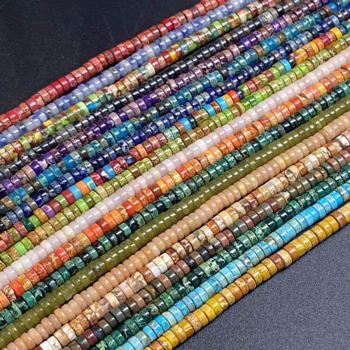 Gemstone Jewelry Beads, polished, DIY & different materials for choice, 2x4mm, Sold Per Approx 38 cm Strand