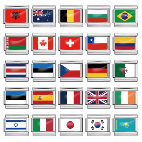 Stainless Steel Bracelet Finding, 304 Stainless Steel, Rectangle, DIY & epoxy gel, more colors for choice, 10x9mm, 10PCs/Bag, Sold By Bag