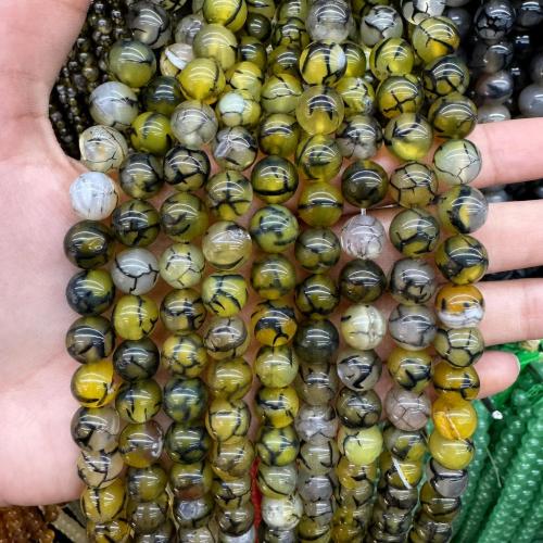 Natural Dragon Veins Agate Beads, Round, DIY & different size for choice, more colors for choice, Sold Per Approx 38 cm Strand