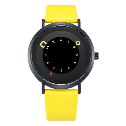 Tibetan Style Watch Bracelet, with PU Leather & Glass & Stainless Steel, Round, Life water resistant & for woman, more colors for choice, Sold By PC