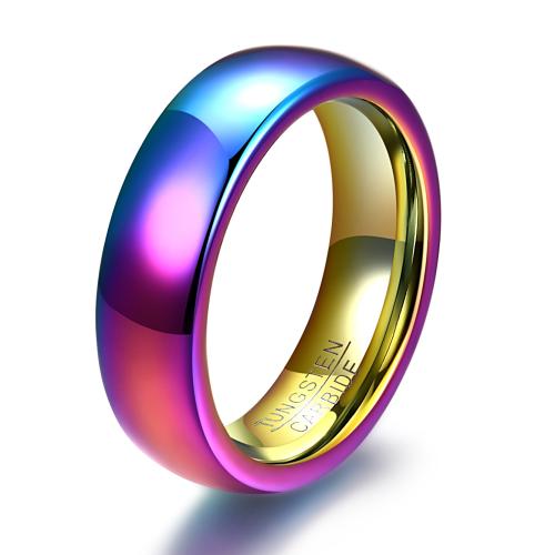 Tungsten Steel Finger Ring, plated, Unisex & different size for choice & different styles for choice, multi-colored, Hole:Approx 2mm, US Ring Size:6-12, Sold By PC