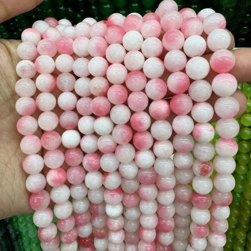 Dyed Marble Beads, Round, DIY & different size for choice, more colors for choice, Sold Per Approx 38 cm Strand