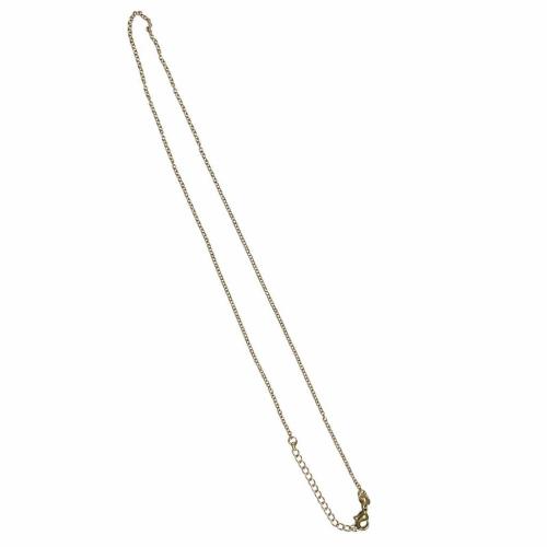 Brass Necklace Chain, with 5cm extender chain, different styles for choice, original color, 2mm, Length:Approx 46 cm, Sold By PC