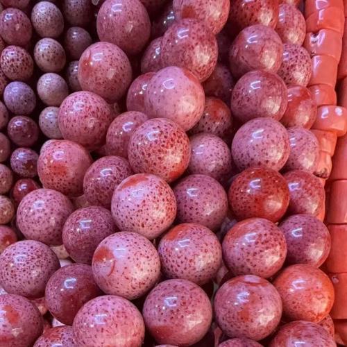 Sea Bamboo Coral Beads, Round, DIY & different size for choice, Sold Per Approx 38 cm Strand