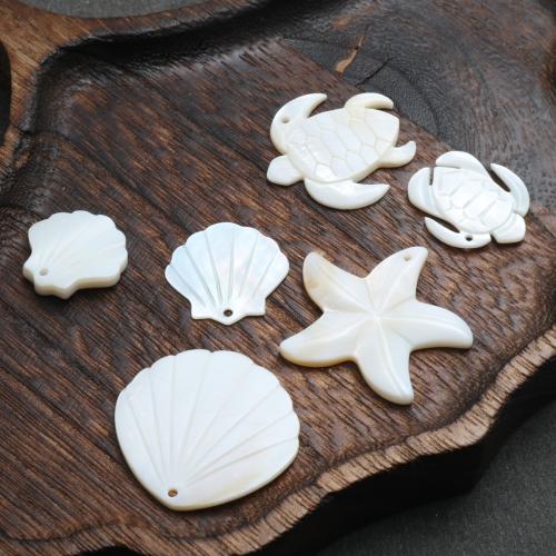 Natural White Shell Pendants, ocean design & DIY & different styles for choice, Sold By PC