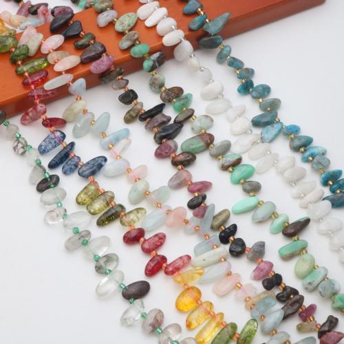 Gemstone Jewelry Beads, Teardrop, polished, DIY, more colors for choice, 11x17mm, Approx 46PCs/Strand, Sold By Strand