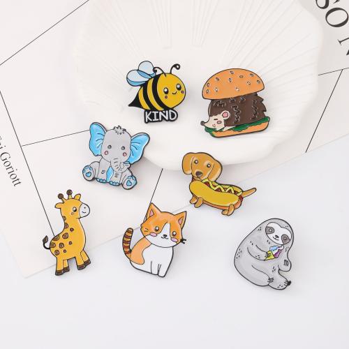 Tibetan Style Brooch, Cartoon, plated, Unisex & different styles for choice & enamel, Sold By PC