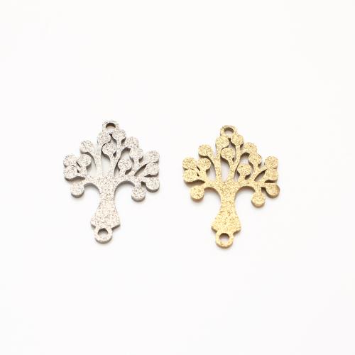 Stainless Steel Connector, 304 Stainless Steel, Tree, plated, DIY, more colors for choice, 23x16x1mm, 20PCs/Lot, Sold By Lot