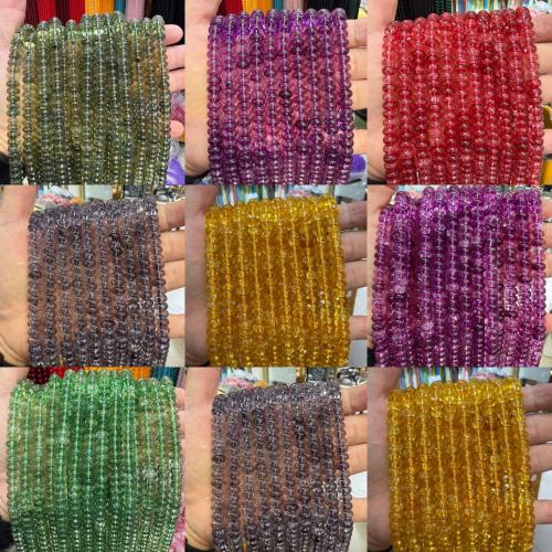 Perles de cristal rondelle, abaque, poli, DIY, plus de couleurs à choisir, 5x8mm, Environ 70PC/brin, Vendu par brin