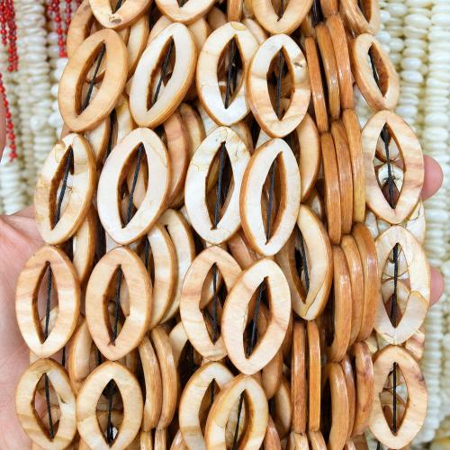 Perles naturelles de coquillage d'eau douce , coquille, DIY & creux, 17x34mm, Vendu par brin
