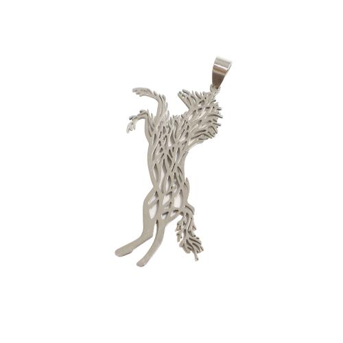 Edelstahl Schmuck Anhänger, 304 Edelstahl, DIY, originale Farbe, 63x31x1.50mm, verkauft von PC