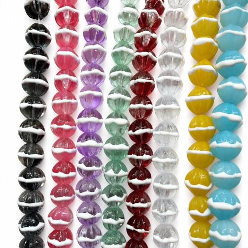 Abalorios de Cristal Murano hecho a mano, Cristal de murano, Falda, Bricolaje, más colores para la opción, 10mm, aproximado 38PCs/Sarta, Vendido por Sarta