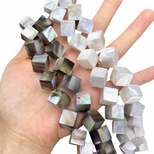 Natural Seashell Beads, Shell, Cube, DIY, more colors for choice, Sold Per Approx 38 cm Strand