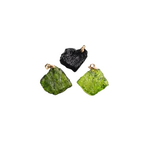 Quartz Gemstone Pendants, DIY, more colors for choice, 40x27x7mm, Sold By PC