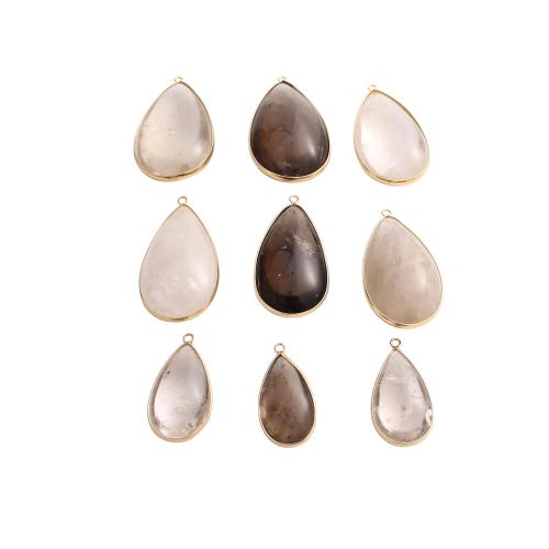 Gemstone Jewelry Pendants, Teardrop, DIY & different materials for choice & different size for choice, Sold By PC