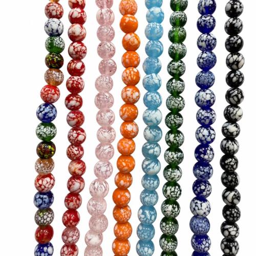 Lampwork Beads, Round, DIY, more colors for choice, 10mm, Sold Per Approx 38 cm Strand
