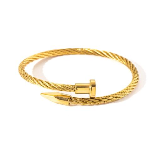 acero inoxidable 304 Brazalete, chapado, Joyería & para hombre, más colores para la opción, diámetro interior:aproximado 62mm, Vendido por UD