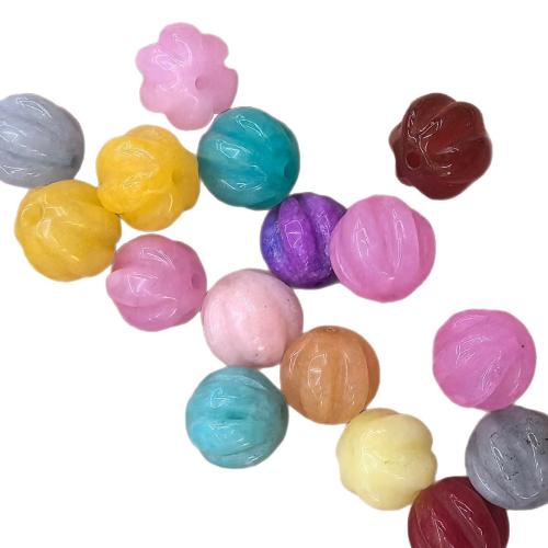 Gemstone Jewelry Beads, Pumpkin, Carved, DIY, more colors for choice, 10mm, Sold By PC