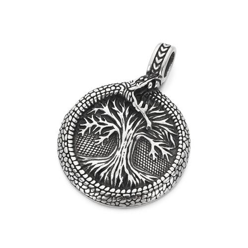 Titanium Steel Pendants, Tree, vintage & DIY & different styles for choice, original color, Sold By PC
