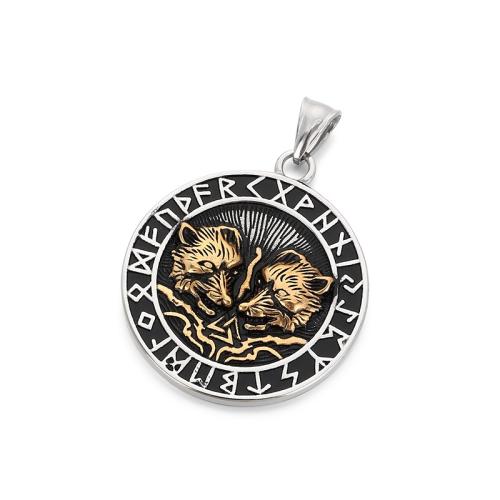 Titanium Steel Pendants, Flat Round, plated, DIY & different styles for choice & blacken, Sold By PC