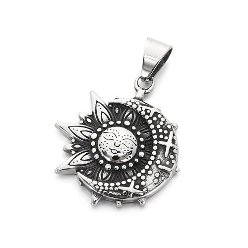 Titanium Steel Pendants, vintage & DIY & different styles for choice, original color, Sold By PC