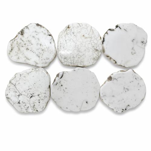 Natural Gemstone Cabochons, Magnesite, DIY, length 45-55mm, width 45-55mm, thickness 5-7mm, Sold By PC